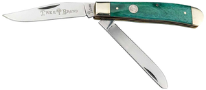 Boker 110829 Trapper 2.0 Clip Point/Spey Plain D2 Steel Blade Smooth Green Bone Handle Boker 110829 Trapper 2.0 Clip Point/Spey Plain D2 Steel Blade Smooth Green Bone Handle