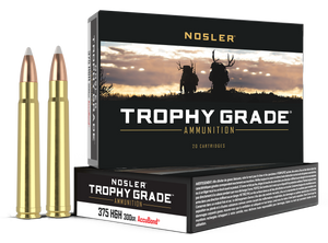 Nosler 60070 Trophy Grade 375H&HMag 300gr Nosler AccuBond 20 Per Box/10 Case Nosler 60070 Trophy Grade 375H&HMag 300gr Nosler AccuBond 20 Per Box/10 Case