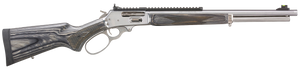Marlin 70478 1895 Big Loop Full Size 45-70 Gov 6+1 19" Polished Stainless Steel Threaded Barrel, Polished Stainless Stainless Steel Receiver, Fixed Gray Laminate Stock Marlin 70478 1895 Big Loop Full Size 45-70 Gov 6+1 19" Polished Stainless Steel Threaded Barrel, Polished Stainless Stainless Steel Receiver, Fixed Gray Laminate Stock