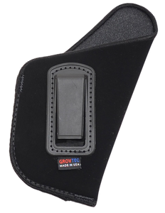 GrovTec US Inc GTHL14116R Inside The Pants IWB Size 16 Black Suede Belt Clip Fits Large Semi-Auto 3-4" Barrel Right Hand GrovTec US Inc GTHL14116R Inside The Pants IWB Size 16 Black Suede Belt Clip Fits Large Semi-Auto 3-4" Barrel Right Hand