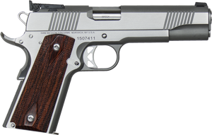 Dan Wesson 01900 Pointman Seven *CA Compliant 45 ACP 8+1 5" Stainless Steel Barrel, Brushed Stainless Steel Serrated Slide, Frame w/Beavertail, Wood Grip Dan Wesson 01900 Pointman Seven *CA Compliant 45 ACP 8+1 5" Stainless Steel Barrel, Brushed Stainless Steel Serrated Slide, Frame w/Beavertail, Wood Grip