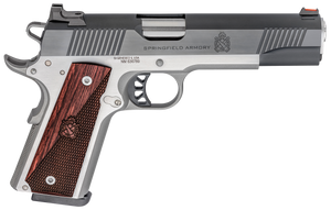 Springfield Armory PX9121L 1911 Ronin 10mm Auto 8+1, 5" Stainless Match Grade Steel Barrel, Blued Serrated Carbon Steel Slide, Stainless Steel Steel Frame w/Beavertail, Crossed Cannon Wood Grip Springfield Armory PX9121L 1911 Ronin 10mm Auto 8+1, 5" Stainless Match Grade Steel Barrel, Blued Serrated Carbon Steel Slide, Stainless Steel Steel Frame w/Beavertail, Crossed Cannon Wood Grip