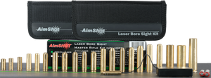 AimShot Master Kit Multi-Caliber Bore Sight with Green 532nM Laser & Uses 2 AAA Batteries for Rifles (Batteries Not Included) AimShot Master Kit Multi-Caliber Bore Sight with Green 532nM Laser & Uses 2 AAA Batteries for Rifles (Batteries Not Included)