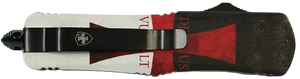 Templar Knife Gen II Templar Flag Large 3.50" OTF Tanto Plain Black Oxide Stonewashed 440C SS Blade, 5.50" Templar Flag Aluminum Handle, Glass Breaker Templar Knife Gen II Templar Flag Large 3.50" OTF Tanto Plain Black Oxide Stonewashed 440C SS Blade, 5.50" Templar Flag Aluminum Handle, Glass Breaker
