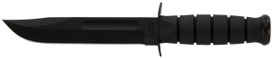Ka-Bar 1211 Fighting/Utility 7" Fixed Clip Point Plain Black 1095 Cro-Van Blade, Black Kraton G Handle, Includes Sheath Ka-Bar 1211 Fighting/Utility 7" Fixed Clip Point Plain Black 1095 Cro-Van Blade, Black Kraton G Handle, Includes Sheath