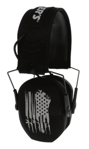 Walker's WPRSEMFSFLG Razor Slim Electronic Freedom Muff 23 dB Over the Head Black w/Distressed U.S Flag Polymer Walker's WPRSEMFSFLG Razor Slim Electronic Freedom Muff 23 dB Over the Head Black w/Distressed U.S Flag Polymer
