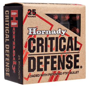 Hornady 91340 Critical Defense 40S&W 165gr Hornady Flex Tip eXpanding 20 Per Box/10 Case Hornady 91340 Critical Defense 40S&W 165gr Hornady Flex Tip eXpanding 20 Per Box/10 Case