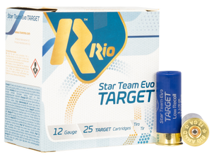 Rio Ammunition STT32LR75 Team Target 12Gauge 2.75" 1 1/8oz 7.5Shot 25 Per Box/10 Case Rio Ammunition STT32LR75 Team Target 12Gauge 2.75" 1 1/8oz 7.5Shot 25 Per Box/10 Case