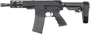 Rock River Arms BLK2132 LAR-15M 300 AAC Blackout 30+1 8" Black M-LOK Handguard, Black Aluminum Picatinny Rail Receiver, Black Polymer SB Tactical SBA3 Arm Brace, Black Hogue Rubber Grip Rock River Arms BLK2132 LAR-15M 300 AAC Blackout 30+1 8" Black M-LOK Handguard, Black Aluminum Picatinny Rail Receiver, Black Polymer SB Tactical SBA3 Arm Brace, Black Hogue Rubber Grip