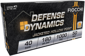 FIO DEFENSE 40SW 180GR JHP 50/20 FIO DEFENSE 40SW 180GR JHP 50/20
