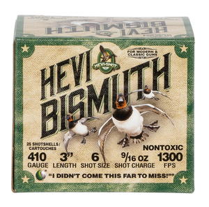 Hevishot Hevi-bismuth, Hevi Hs19006 Bismuth Wf 410 3in 6 9/16 25/10 Hevishot Hevi-bismuth, Hevi Hs19006 Bismuth Wf 410 3in 6 9/16 25/10