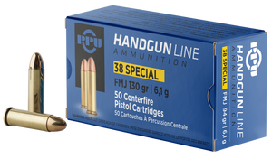 PPU PPH38SF Handgun 38Special 130gr Full Metal Jacket 50 Per Box/10 Case PPU PPH38SF Handgun 38Special 130gr Full Metal Jacket 50 Per Box/10 Case