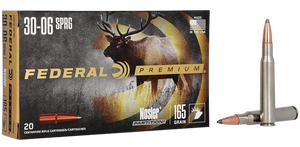 Federal P3006AD Premium 30-06Springfield 165gr Nosler Partition 20 Per Box/10 Case Federal P3006AD Premium 30-06Springfield 165gr Nosler Partition 20 Per Box/10 Case