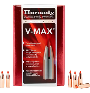 Hornady 22271 V-Max 22 Cal .224 55 gr V Max 100 Per Box/ 40 Case Hornady 22271 V-Max 22 Cal .224 55 gr V Max 100 Per Box/ 40 Case