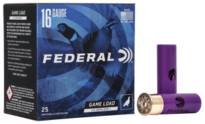 Federal H16375 Game-Shok High Brass 16Gauge 2.75" 1 1/8oz 7.5Shot 25 Per Box/10 Case Federal H16375 Game-Shok High Brass 16Gauge 2.75" 1 1/8oz 7.5Shot 25 Per Box/10 Case