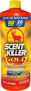 Wildlife Research 1261 Scent Killer Gold Spray Refill Odorless Scent 32 oz Bottle Wildlife Research 1261 Scent Killer Gold Spray Refill Odorless Scent 32 oz Bottle