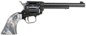 Heritage Mfg RR22B6GPRL Rough Rider 22 LR 6 Shot 6.50" Black Barrel & Cylinder Black Frame, Altamont Gray Pearl Grips Heritage Mfg RR22B6GPRL Rough Rider 22 LR 6 Shot 6.50" Black Barrel & Cylinder Black Frame, Altamont Gray Pearl Grips