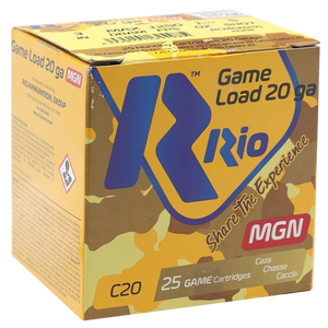 Rio Game Load  20 Gauge 3" 5 Shot 25 Round Box Rio Game Load  20 Gauge 3" 5 Shot 25 Round Box