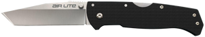 Cold Steel CS26WT Air Lite 3.50" Folding Tanto Plain AUS-10A SS Blade/Black G10 Handle Includes Pocket Clip Cold Steel CS26WT Air Lite 3.50" Folding Tanto Plain AUS-10A SS Blade/Black G10 Handle Includes Pocket Clip