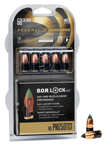 Federal Trophy, Fed Pmz50tc1 270gr Trophy Copper Mz W/ B.o.r Lock Federal Trophy, Fed Pmz50tc1 270gr Trophy Copper Mz W/ B.o.r Lock
