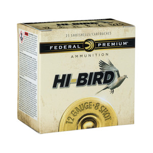 FED HIGH BIRD 12GA 2.75 1 1/8 OZ #8 25/10 FED HIGH BIRD 12GA 2.75 1 1/8 OZ #8 25/10