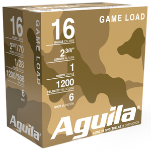 Aguila Birdshot, Aguila 1chb1616 Game Ld 16g 2.75 #6 1oz 25/10 Aguila Birdshot, Aguila 1chb1616 Game Ld 16g 2.75 #6 1oz 25/10
