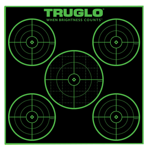 Truglo Tru-see, Tru Tg-tg11a25 Target 5-bullseye 12x12 25pk Truglo Tru-see, Tru Tg-tg11a25 Target 5-bullseye 12x12 25pk