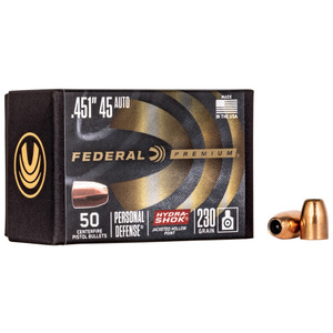 Fed Hydra-shok .451 230gr Jhp 50ct Fed Hydra-shok .451 230gr Jhp 50ct