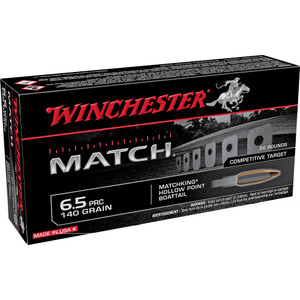 Win Prc Match 6.5prc 140gr Bthp 20/2 Win Prc Match 6.5prc 140gr Bthp 20/2