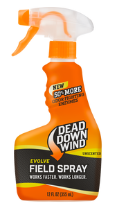 Dead Down Wind 131218 Evolve Field Spray Odor Eliminator Unscented Scent 12 oz Trigger Spray Dead Down Wind 131218 Evolve Field Spray Odor Eliminator Unscented Scent 12 oz Trigger Spray