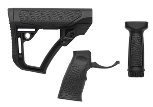 Daniel Defense 2810206145006 Collapsible Buttstock Pistol Grip/Vertical Foregrip AR-15 Black Polymer Daniel Defense 2810206145006 Collapsible Buttstock Pistol Grip/Vertical Foregrip AR-15 Black Polymer
