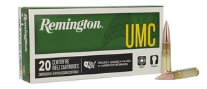 Remington Ammunition 26854 UMC 300Blackout 150gr Full Metal Jacket 20 Per Box/10 Case Remington Ammunition 26854 UMC 300Blackout 150gr Full Metal Jacket 20 Per Box/10 Case