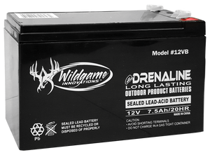 Wildgame Innovations WGIWGIBT0011 Edrenaline Rechargeable Battery Black 12.0 Volts Wildgame Innovations WGIWGIBT0011 Edrenaline Rechargeable Battery Black 12.0 Volts