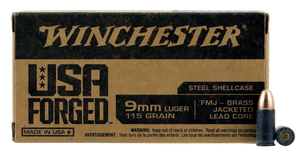 Winchester Ammo WIN9SV USA Forged 9mmLuger 115gr Full Metal Jacket 50 Per Box/10 Case Winchester Ammo WIN9SV USA Forged 9mmLuger 115gr Full Metal Jacket 50 Per Box/10 Case
