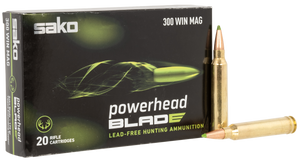SAKO (TIKKA) JASPHB300WM170B PowerHead Blade 300WinMag 170gr 20 Per Box/10 Case SAKO (TIKKA) JASPHB300WM170B PowerHead Blade 300WinMag 170gr 20 Per Box/10 Case