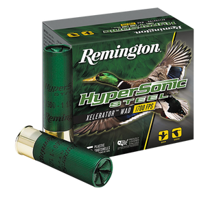 Remington Ammunition 26777 HyperSonic Steel 12Gauge 3" 1 1/4oz 4Shot 25 Per Box/10 Case Remington Ammunition 26777 HyperSonic Steel 12Gauge 3" 1 1/4oz 4Shot 25 Per Box/10 Case