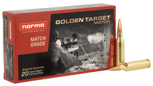 Norma Ammunition 20160392 Dedicated Precision Golden Target Match 6mmCreedmoor 107gr Hollow Point Boat Tail 20 Per Box/10 Case Norma Ammunition 20160392 Dedicated Precision Golden Target Match 6mmCreedmoor 107gr Hollow Point Boat Tail 20 Per Box/10 Case