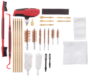 Birchwood Casey UNVCLNKIT Universal Cleaning Kit Multi-Caliber/Multi-Gauge 22 Pieces Black/Red Birchwood Casey UNVCLNKIT Universal Cleaning Kit Multi-Caliber/Multi-Gauge 22 Pieces Black/Red