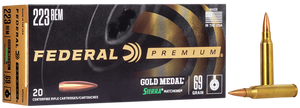 Federal GM223M3 Premium Gold Medal 223Rem 77gr Sierra MatchKing BTHP 20 Per Box/10 Case Federal GM223M3 Premium Gold Medal 223Rem 77gr Sierra MatchKing BTHP 20 Per Box/10 Case