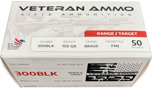 Hyperion Munitions HMBX300BLK15050 Veteran Ammo 300 Blackout 150 gr Full Metal Jacket 50 Per Box/10 Case Hyperion Munitions HMBX300BLK15050 Veteran Ammo 300 Blackout 150 gr Full Metal Jacket 50 Per Box/10 Case