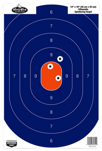 Birchwood Casey 35718 Dirty Bird Silhouette Tagboard Hanging Universal 12" x 18" Blue/Orange 8 Per Pkg Birchwood Casey 35718 Dirty Bird Silhouette Tagboard Hanging Universal 12" x 18" Blue/Orange 8 Per Pkg