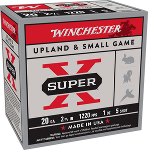 Winchester Ammo X205 Super X Heavy Game Load High Brass 20Gauge 2.75" 1oz 5Shot 25 Per Box/10 Case Winchester Ammo X205 Super X Heavy Game Load High Brass 20Gauge 2.75" 1oz 5Shot 25 Per Box/10 Case