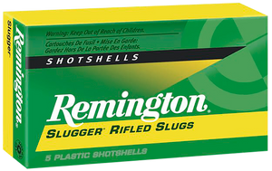 Remington Ammunition 20302 Slugger 12 Gauge 2.75" 1 oz Rifled Slug Shot 5 Per Box/ 50 Cs Remington Ammunition 20302 Slugger 12 Gauge 2.75" 1 oz Rifled Slug Shot 5 Per Box/ 50 Cs