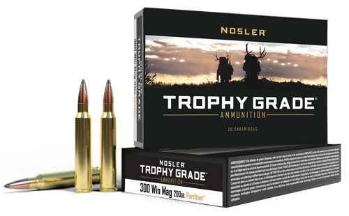 Nosler 60069 Trophy Grade  300WinMag 200gr Nosler Spitzer Partition 20 Per Box/10 Case Nosler 60069 Trophy Grade  300WinMag 200gr Nosler Spitzer Partition 20 Per Box/10 Case