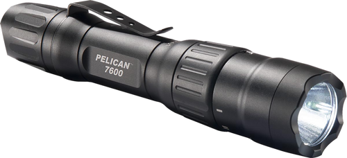 Pelican 7600 Tactical Flashlight  Black Anodized  37/479/944 Lumens White/Red/Green LED
