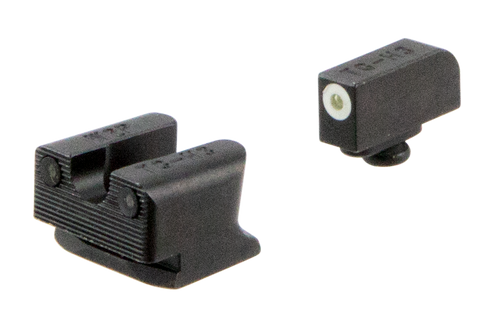 TruGlo TG231W2W Tritium Pro  Black | Green Tritium White Outline Front Sight Green Tritium Rear Sight TruGlo TG231W2W Tritium Pro  Black | Green Tritium White Outline Front Sight Green Tritium Rear Sight