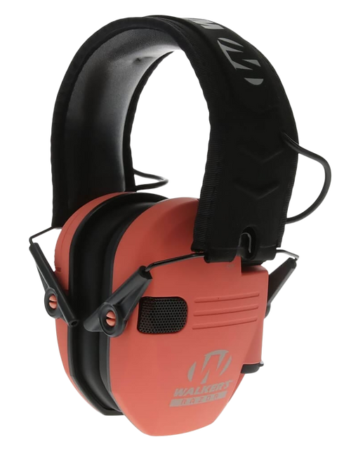 Walker's GWPRSEMCOR Razor Slim Electronic Muff 23 dB Over the Head Coral/Black Polymer Walker's GWPRSEMCOR Razor Slim Electronic Muff 23 dB Over the Head Coral/Black Polymer