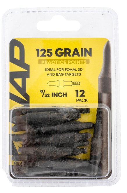 NAP NAP60P3DP932X 3D Practice Points Field Tips Fixed 125 GR Black/ 12 Pack NAP NAP60P3DP932X 3D Practice Points Field Tips Fixed 125 GR Black/ 12 Pack