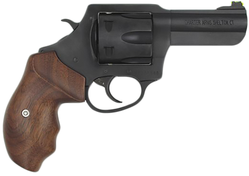 Charter Arms 63526 Professional  357 Mag 6 Shot 3" Black Nitride Steel Barrel & Cylinder, Black Nitride Stainless Steel Frame, Black Finger Grooved Rubber Grip, Exposed Hammer