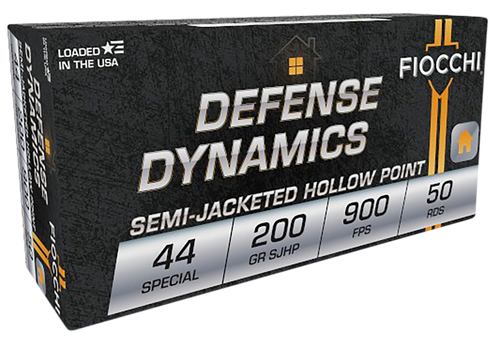 Fiocchi 44SA500 Defense Dynamics  44S&WSpl 200gr Semi Jacketed Hollow Point 50 Per Box/10 Case Fiocchi 44SA500 Defense Dynamics  44S&WSpl 200gr Semi Jacketed Hollow Point 50 Per Box/10 Case